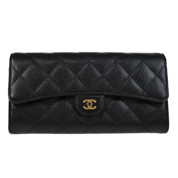 Chanel Black Calfskin Long Wallet - Picture 1 of 12